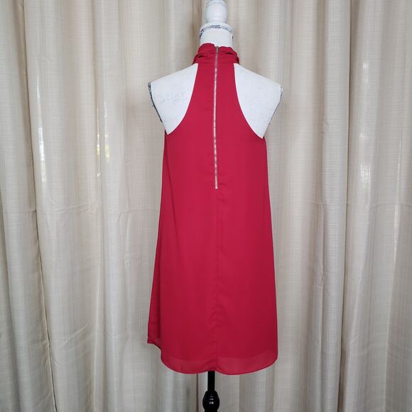 Soprano Women's Red Halter Mini Dress Size XS - Picture 2 of 8